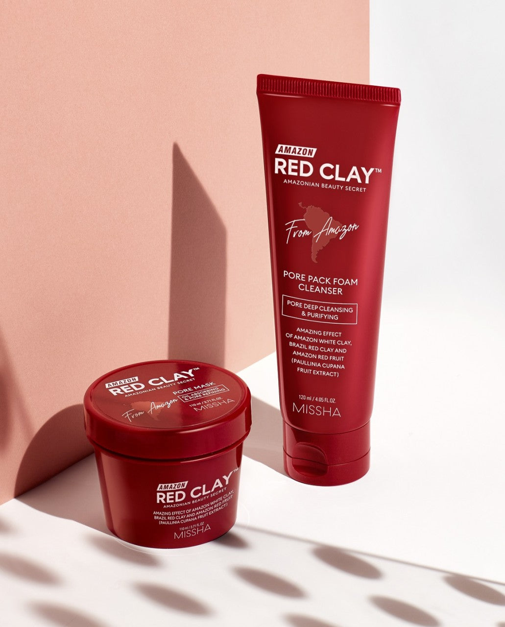 MISSHA Amazon Red Clay Pore Pack Foam Cleanser